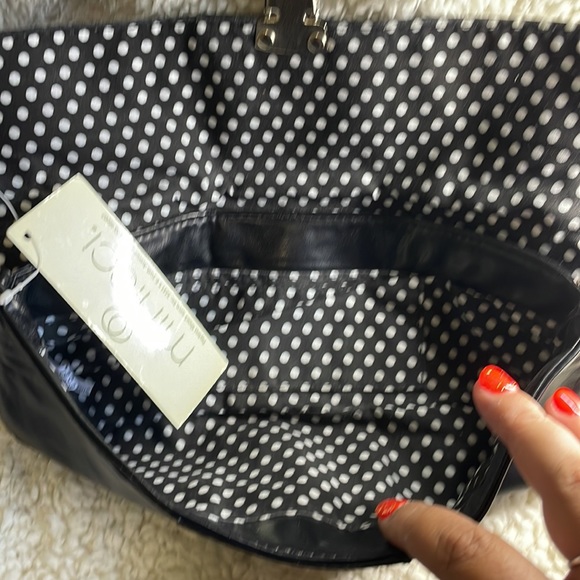 Minicci Black Chain Strap Small Clutch Bag Size 5H X 11L New With Tags - Picture 7 of 11